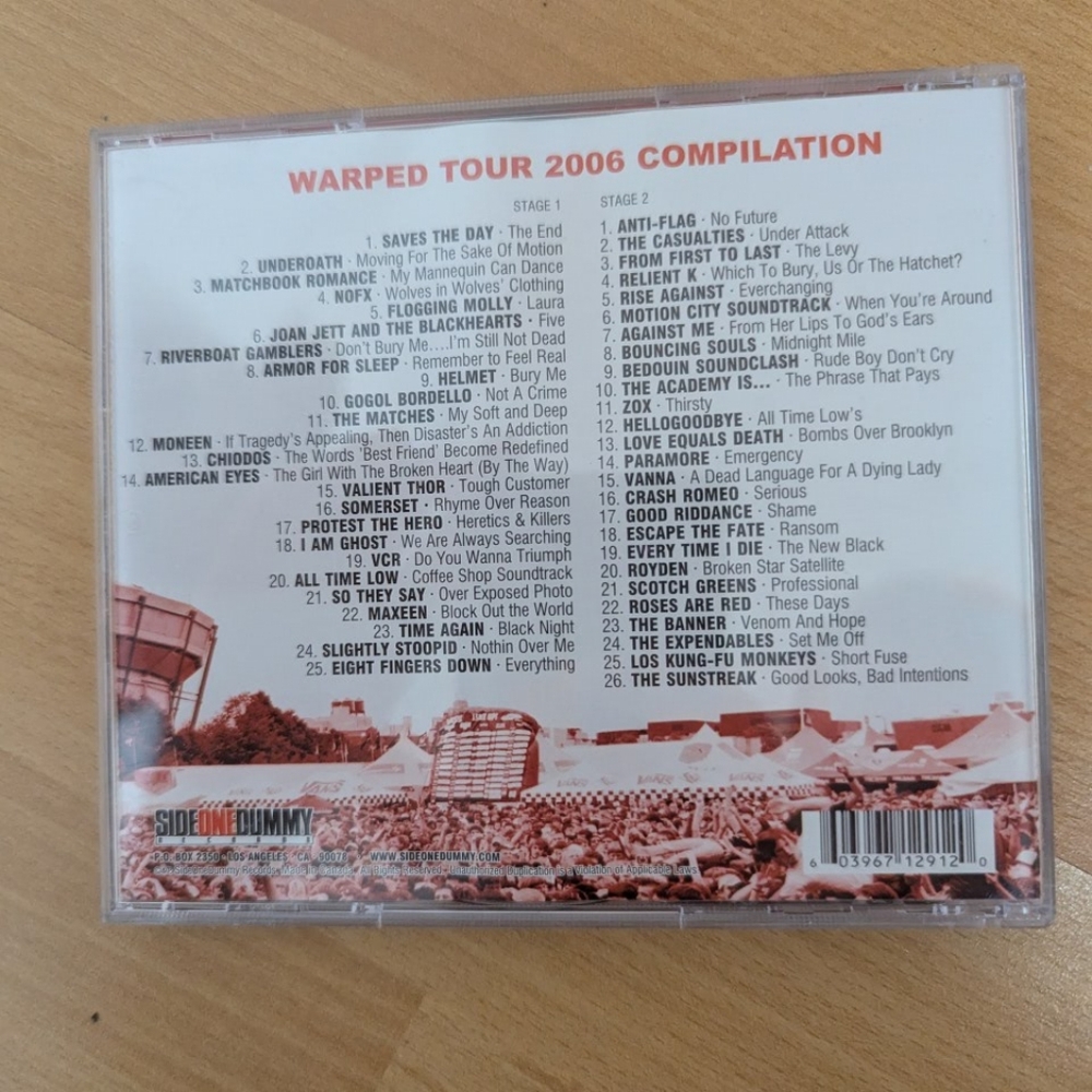 Vans Warped Tour 06 Compilation CDs - Picture 2 of 4